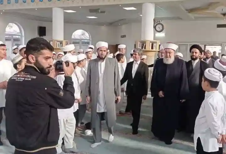 بازدید شیخ غازی حنینه از دارالقرآن امام شاطبی گنبدکاووس