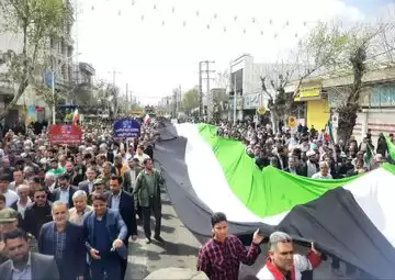 طنین آزادی قدس شریف در شرق گلستان